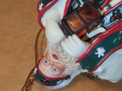 Vintage Thomas Kinkade Ashton Drake Ornament Dawn of Christmas Day Santa 2003