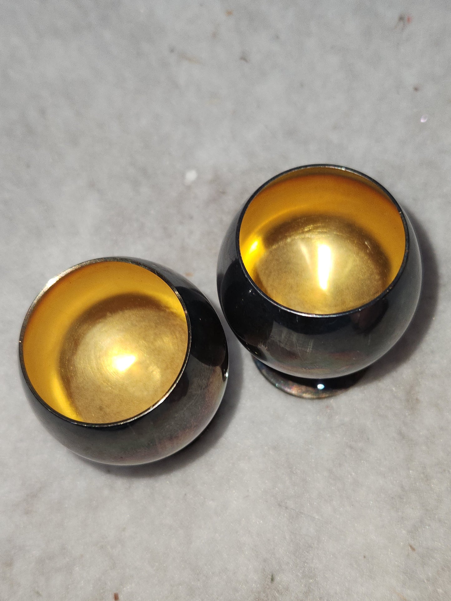 Vintage Sheridan Silverplated shot glass minature suffer wine glass ss81