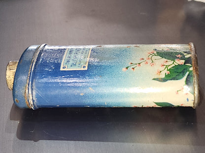 Vintage California Purgume Company Trailing Arbutus Talcum Powder Sample Jack and Jill Jungle Jinks set 1920-30s AS IS tin012