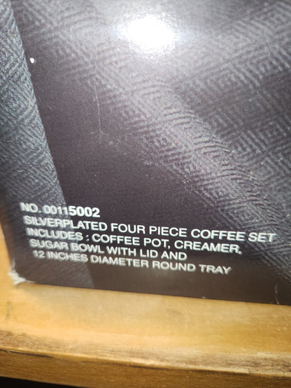 Vintage Wm. Rogers Silverplated Coffee Set #00115002 Never Opened Sp05