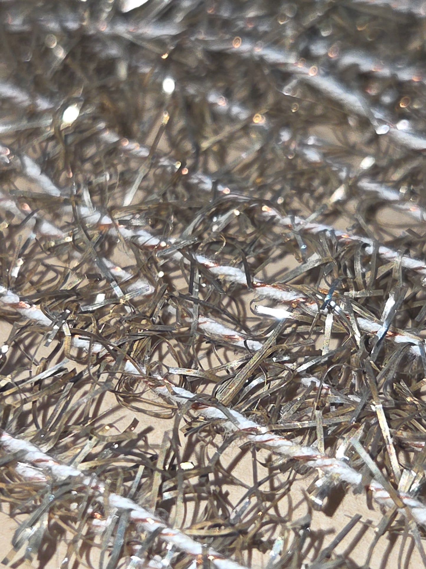 Antique Wire Tinsel Garland AS IS hg6