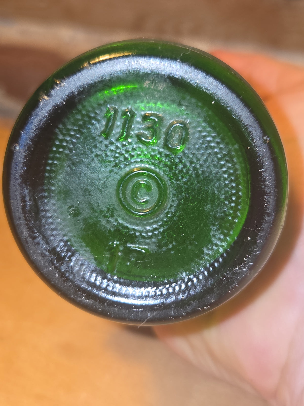 Vintage Soda Bottle 7-Up 7 oz Green Glass Bottle vsb53
