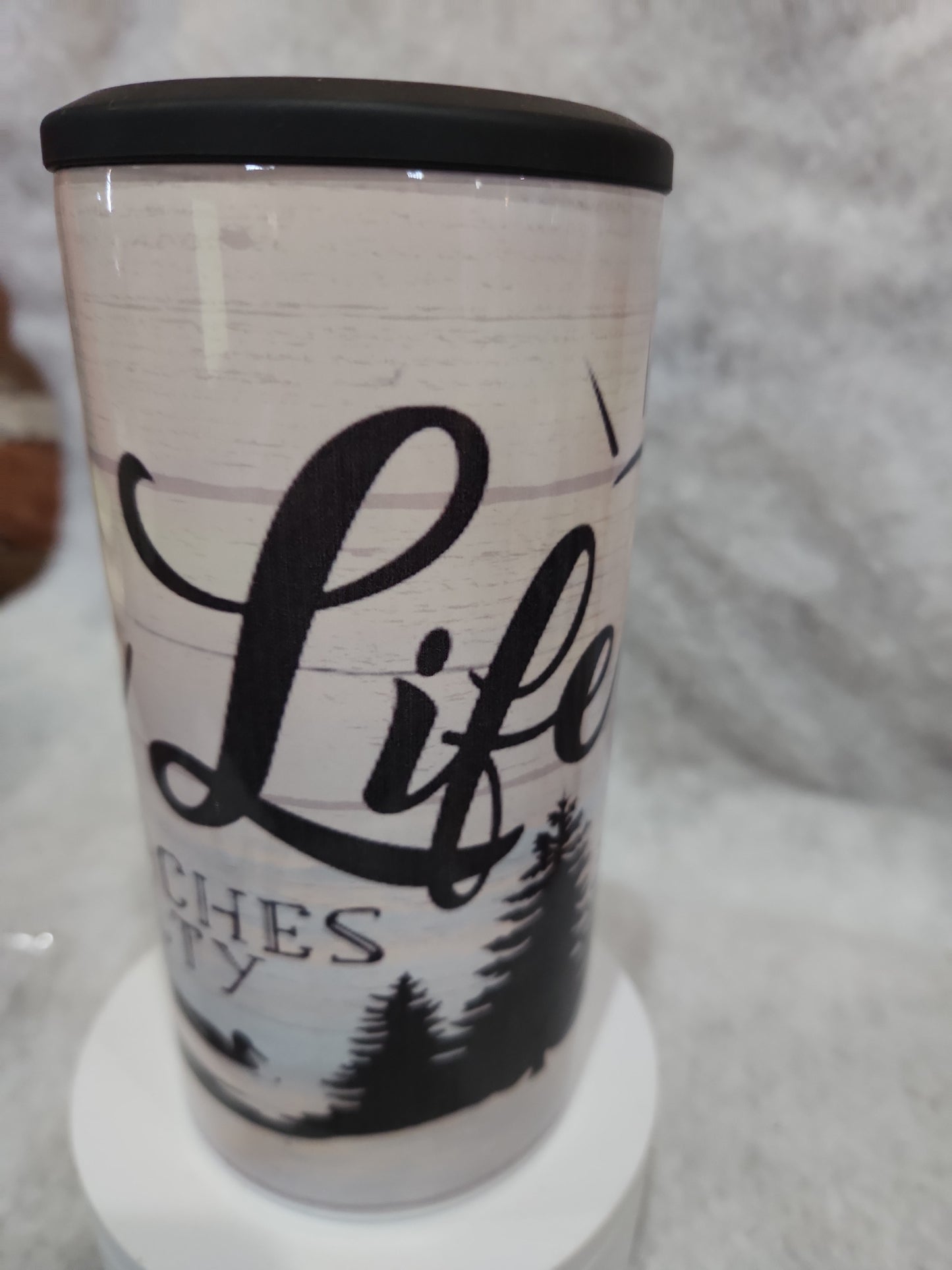 20 Oz Tumbler And Can Cooler Lake Life Cuz Beaches Be Salty 17ll