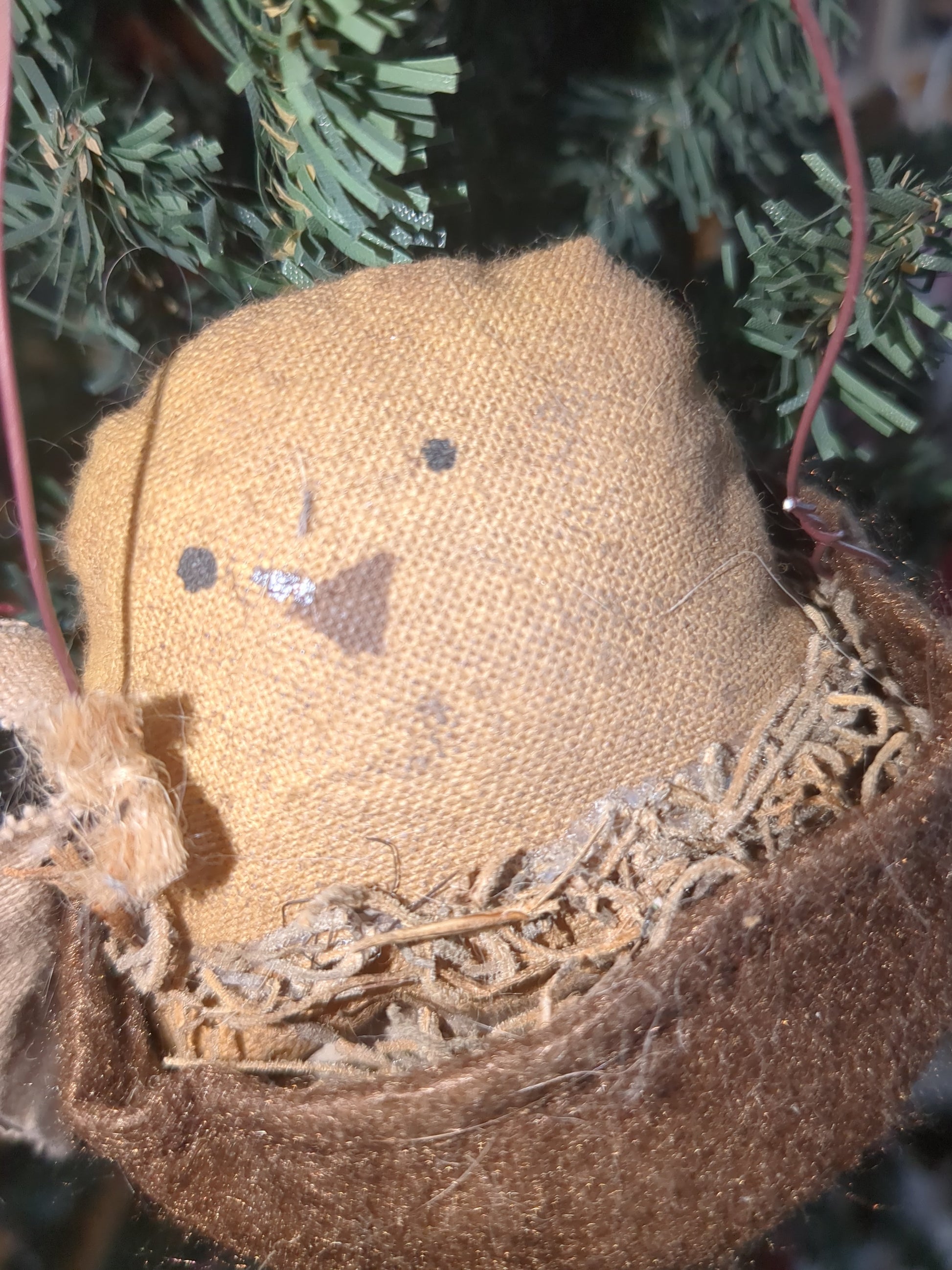 Primitive Fabric Chick in Peep Basket O199