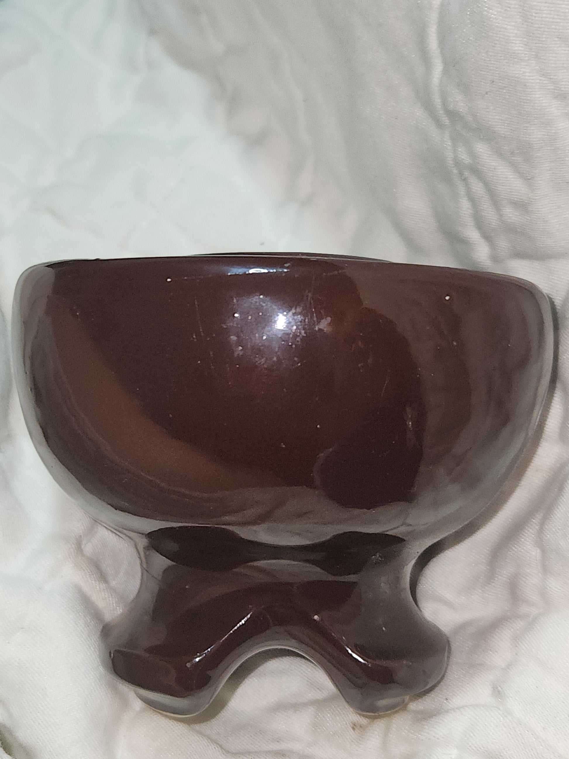 Vintage Victor Insulators Inc. Large Brown Drip Glaze High Voltage Ceramic Insulator insv1