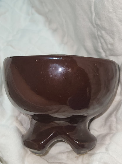 Vintage Victor Insulators Inc. Large Brown Drip Glaze High Voltage Ceramic Insulator insv1