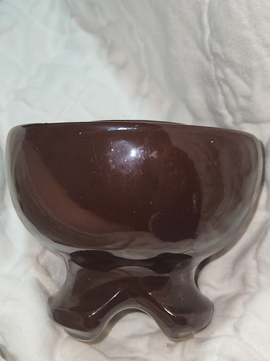 Vintage Victor Insulators Inc. Large Brown Drip Glaze High Voltage Ceramic Insulator insv1