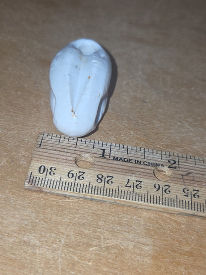 Vintage Ceramic Insulators Wire Strain Johnny Ball Style Egg Shaped Set of 2 AS IS vi10
