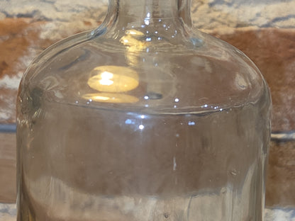 Vintage Medicine Bottle Amboy Formaldehyde Cleveland Perth Clear Glass vmb02