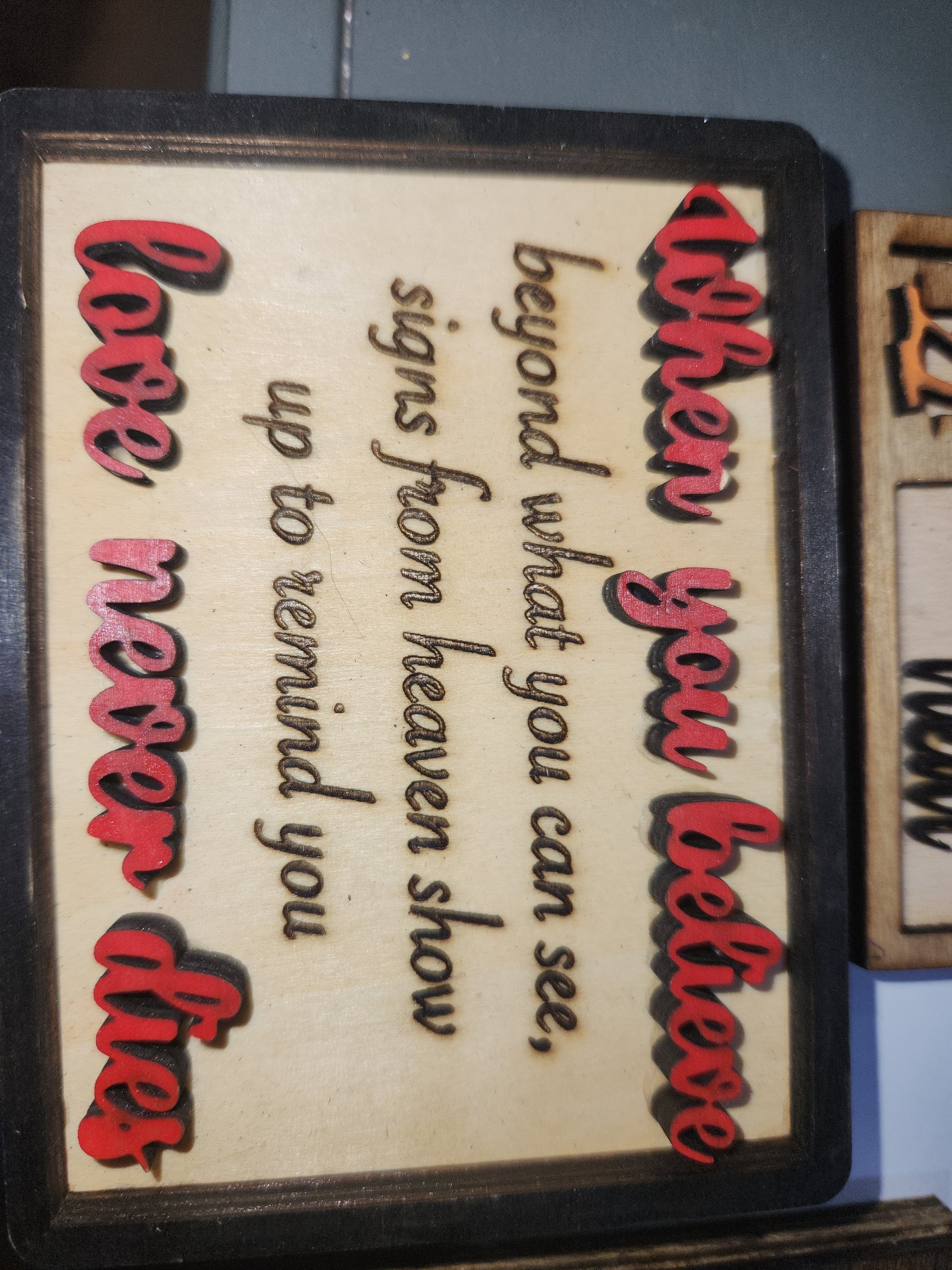Tier Tray Decorations Handcrafter Cardinal Memorial Memory Angels ttc3