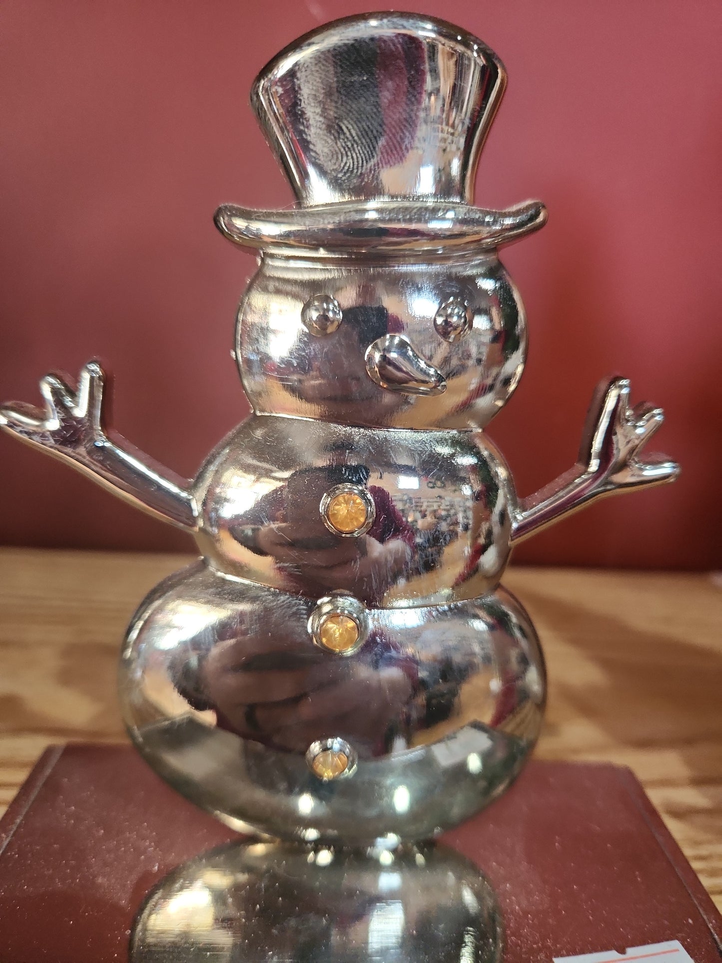 Stocking Holder Snowman Metal sh2