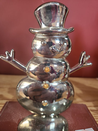 Stocking Holder Snowman Metal sh2