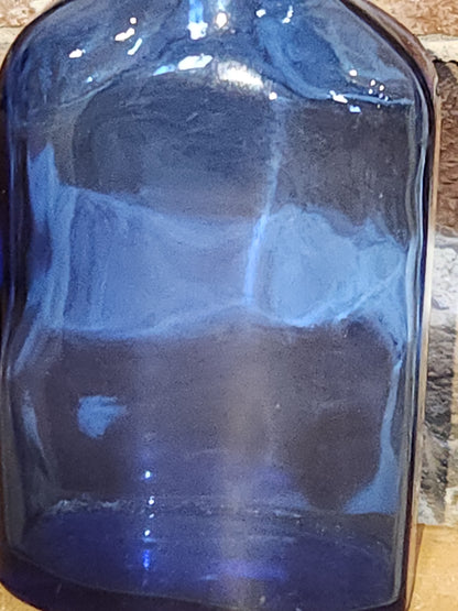 Genuine Phillips Cobalt Blue Glass Medicine Bottle Apothecary Milk Magnesia 5"
