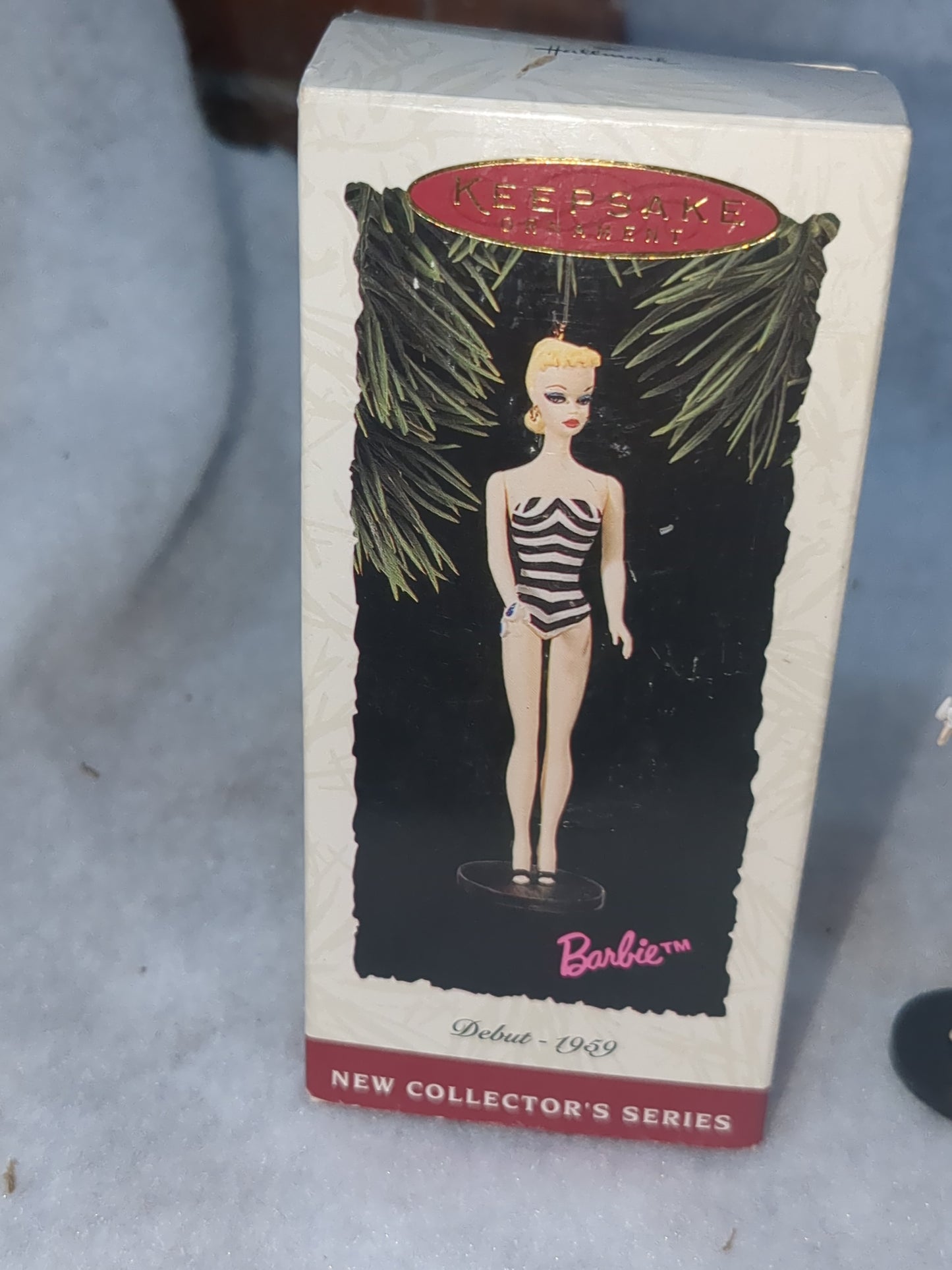 Vintage Keepsake Ornament Barbie Debut 1959 1st in BARBIE Series Has box and bubble wrap 1994 Hob1