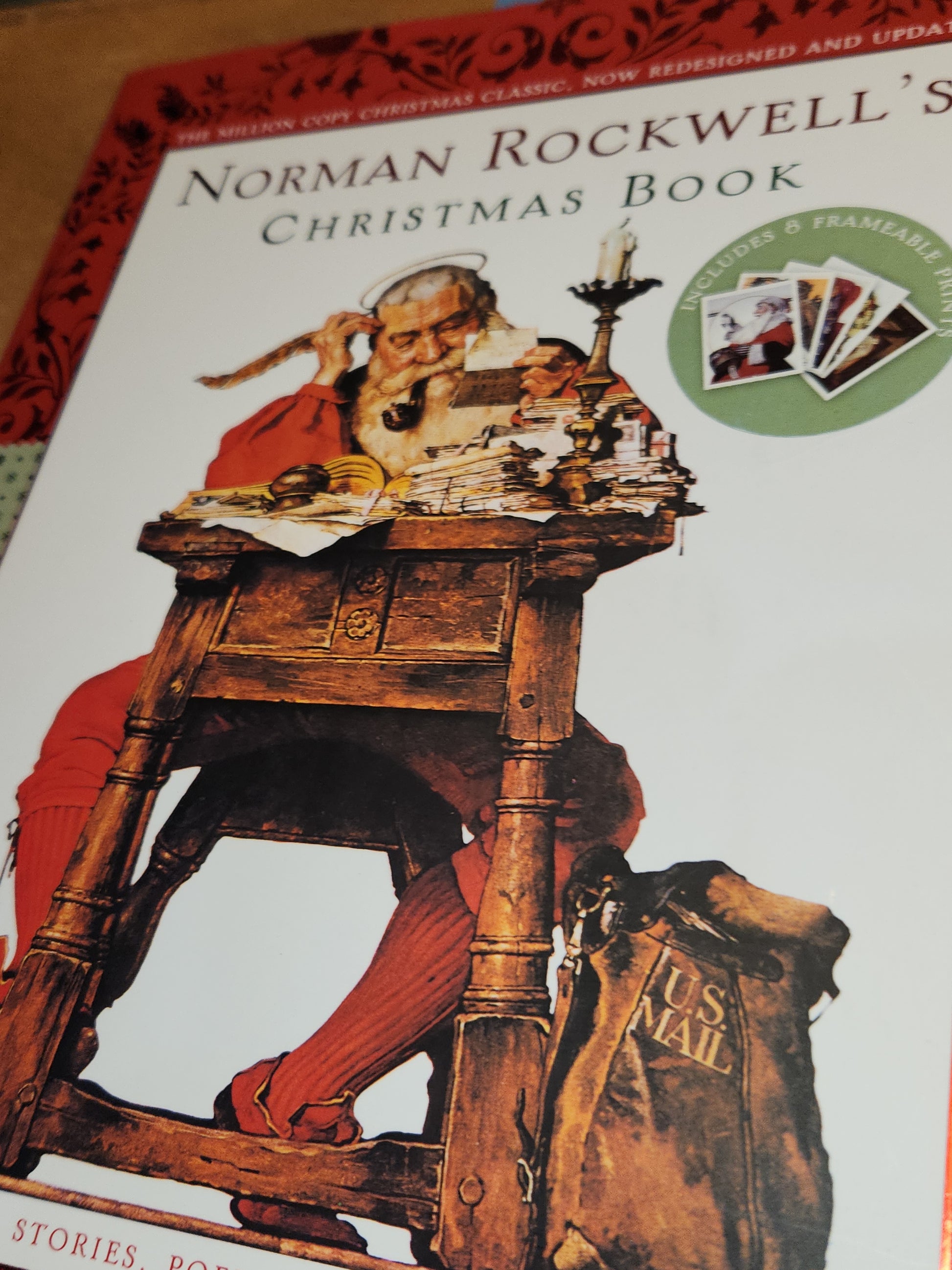 Norman Rockwell's Christmas Book Revised and Updated Edition 8 Frameable Prints bk010