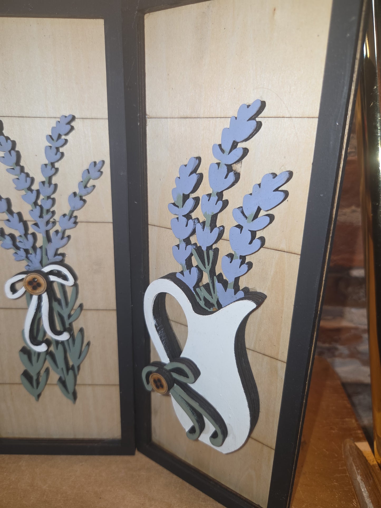 Trio Frame Decor Lavender Spring 10 1/2" tt91