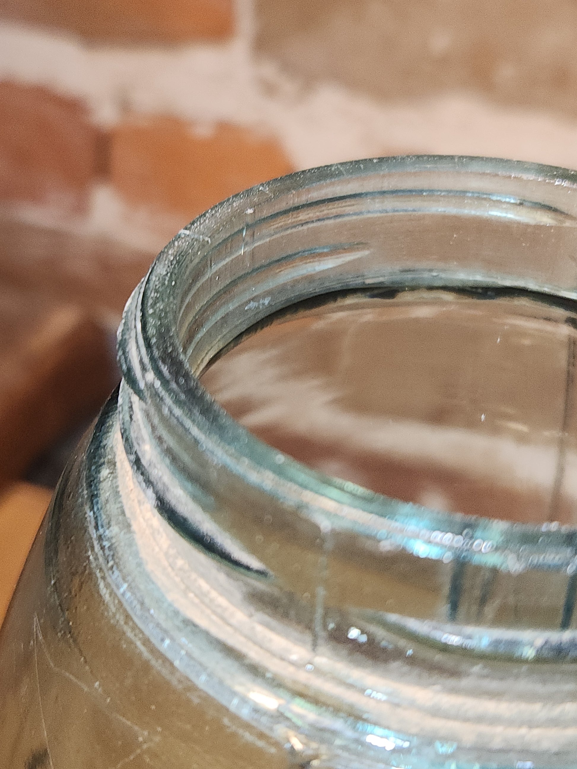 Antique 1/2 Gallon Jar Ball Mason Cornflower Blue 1900-1910 AS IS Chip jar76