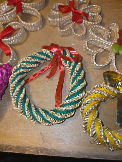 Vintage Wheat Ornaments Lot of 28 Hecho en Mexico vw8