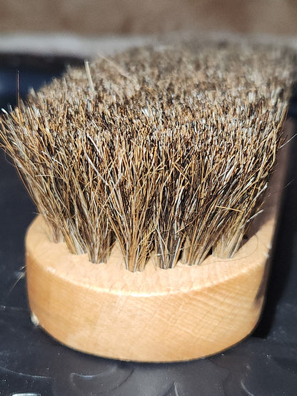 Vintage Shoe Polish Brush Wooden Probable Horse Hair bh6