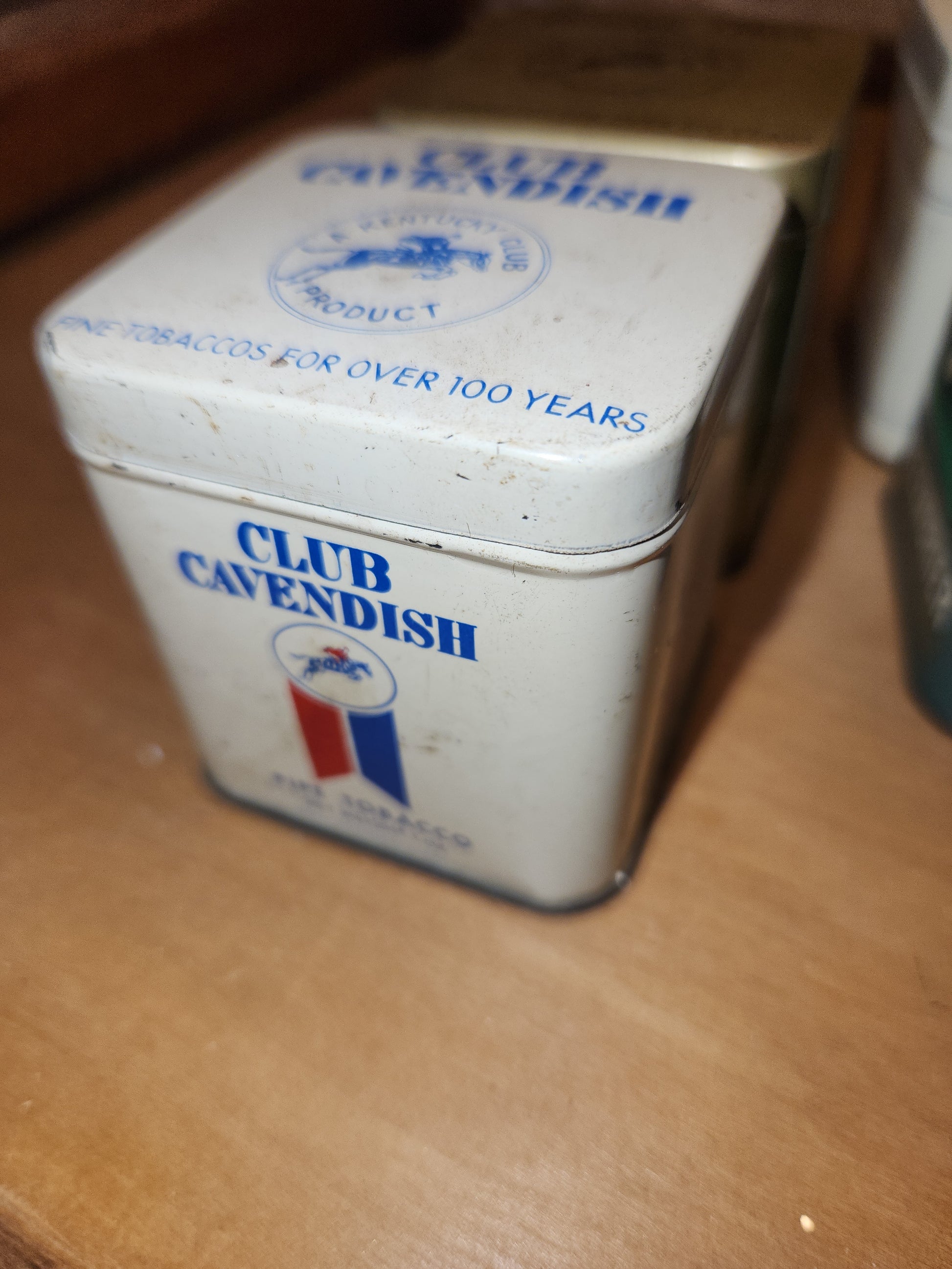 Vintage Kentucky Club Product Tobacco Tins set of 4 London Dock, Club Cavendish, Whitehall Greenbrier NO CONTENTS tt88