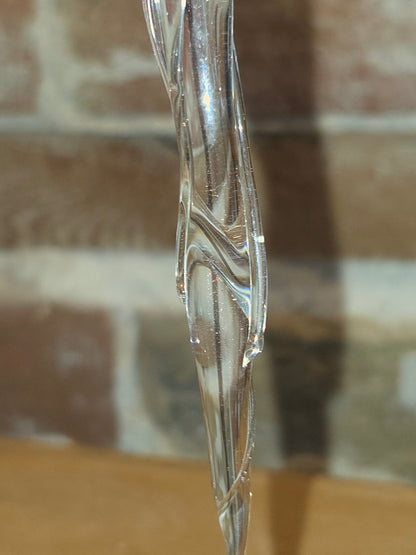 Glass icicles made by Burglund Studios in North Platte, Nebraska