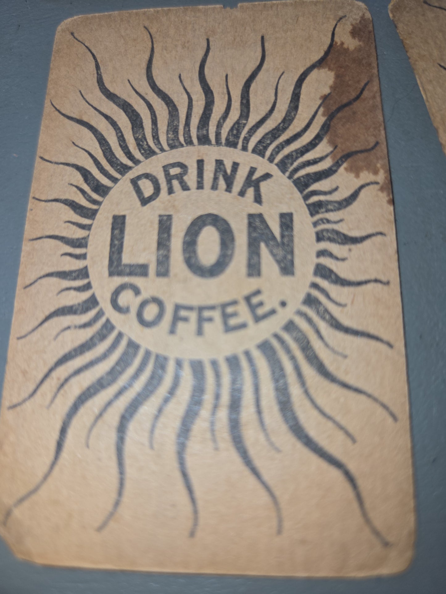 Antique Trading Cards Drink Lion Coffee U.S. States Trading Cards Victorian Era