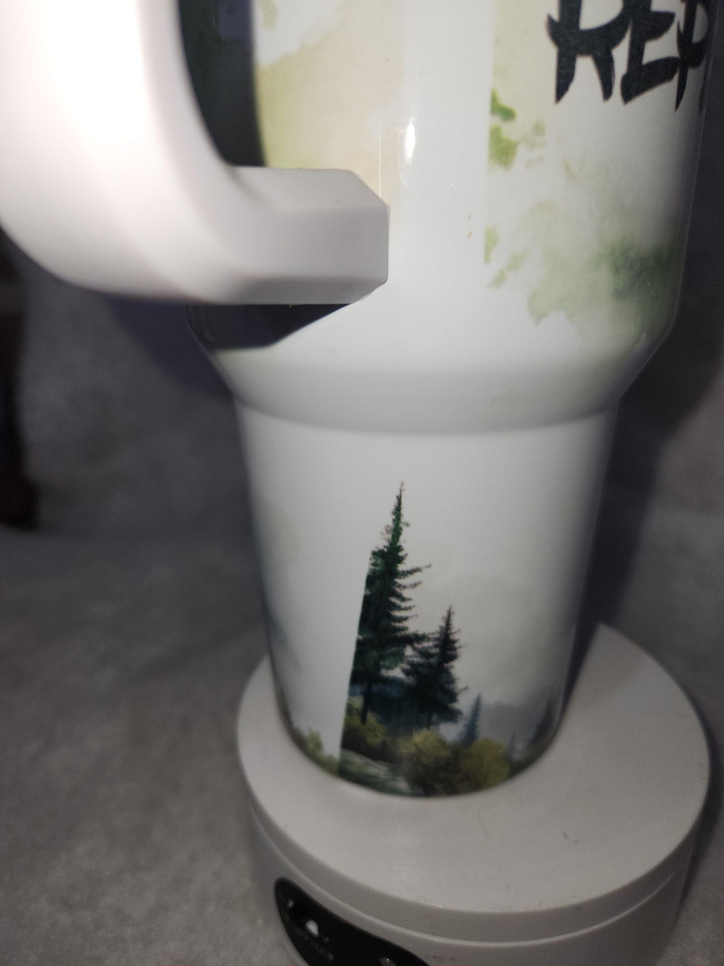 40 Oz Insulated Stainless Steel. Travel Tumbler says, "Eat Sleep Golf Repeat" tgo4
