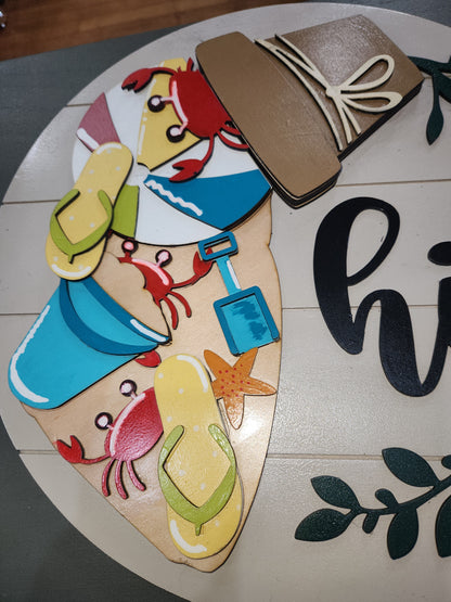 Interchangeable Pot Spilling Door Sign Sanddollar Color *Inserts Not Included* dps2