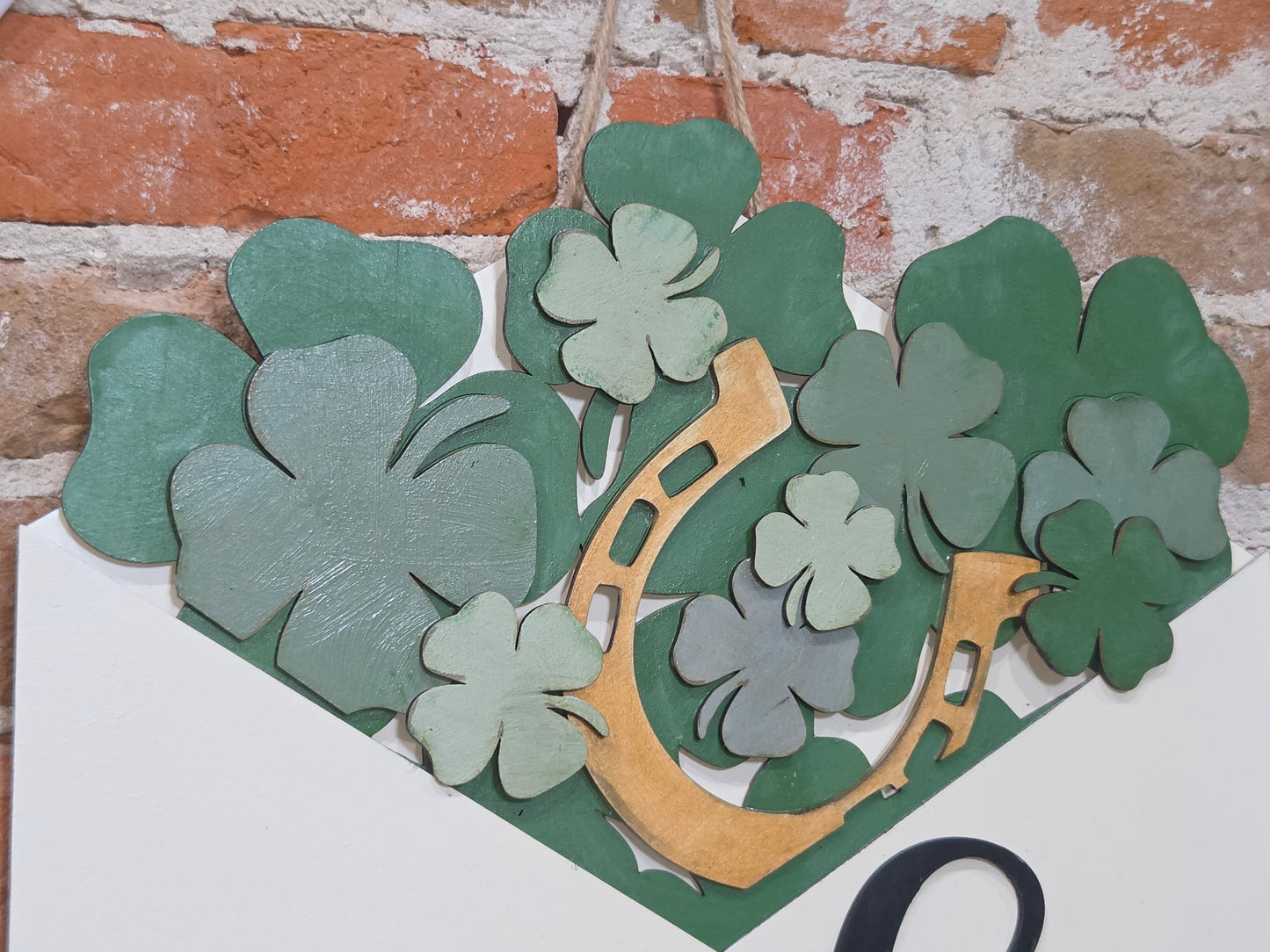 St Patrick's Day Shamrock Insert for Envelope Door Sign *sign sold seperately* EI1
