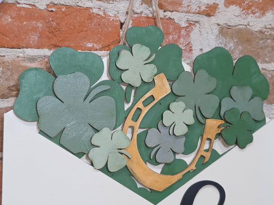 St Patrick's Day Shamrock Insert for Envelope Door Sign *sign sold seperately* EI1