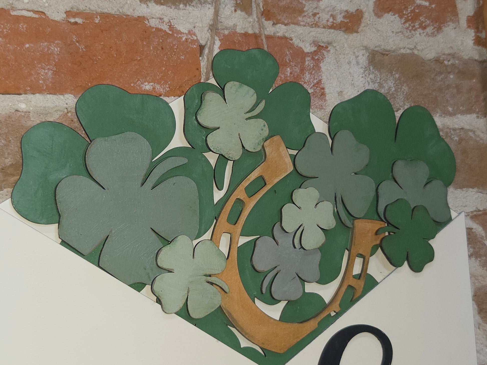 St Patrick's Day Shamrock Insert for Envelope Door Sign *sign sold seperately* EI1