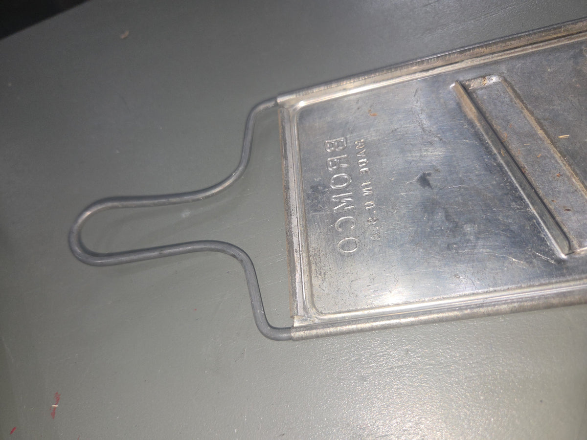 Vintage Grater BROMCO All in One Grater Slicer 14 1/2" Unique Handle Grater Only kit771