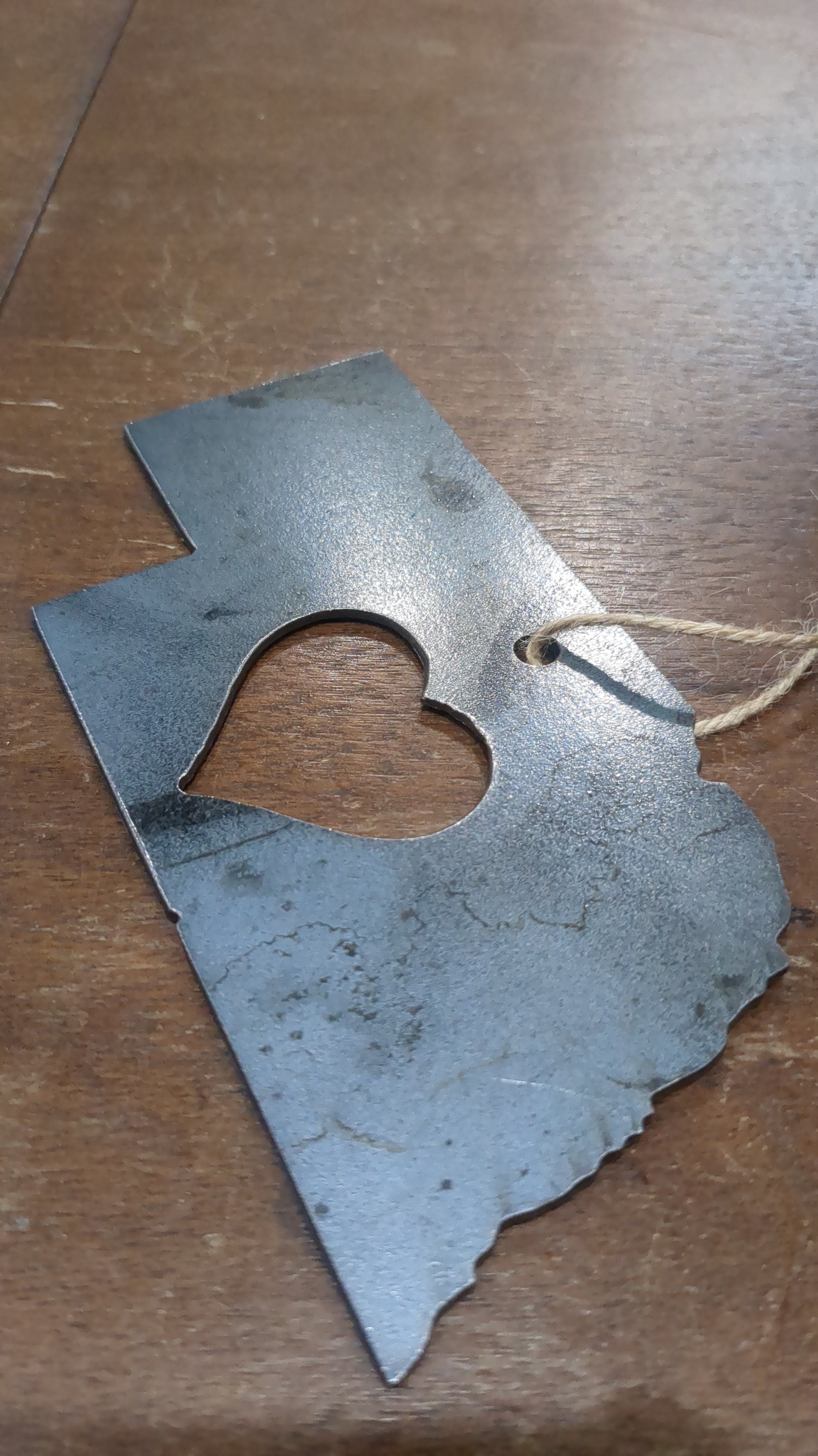 Nebraska Metal State Ornaments so7