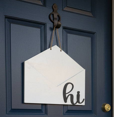 Interchangeable Envelope Door Sign white with Black Letter *Inserts Sold Seperately*