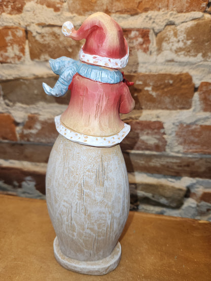Snowman Figurine with a Cardinals 10" tall sm2