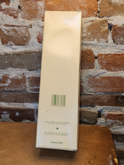 Vintage Rauch Hand Blown Mercury Glass Tree Topper White Gold Glass with Box Box tt11