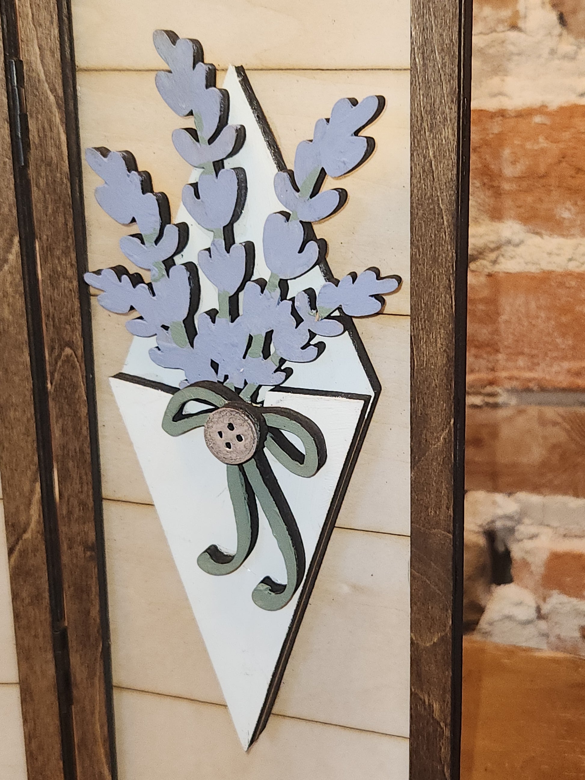 Trio Frame Decor Lavender Spring 10 1/2" tt99