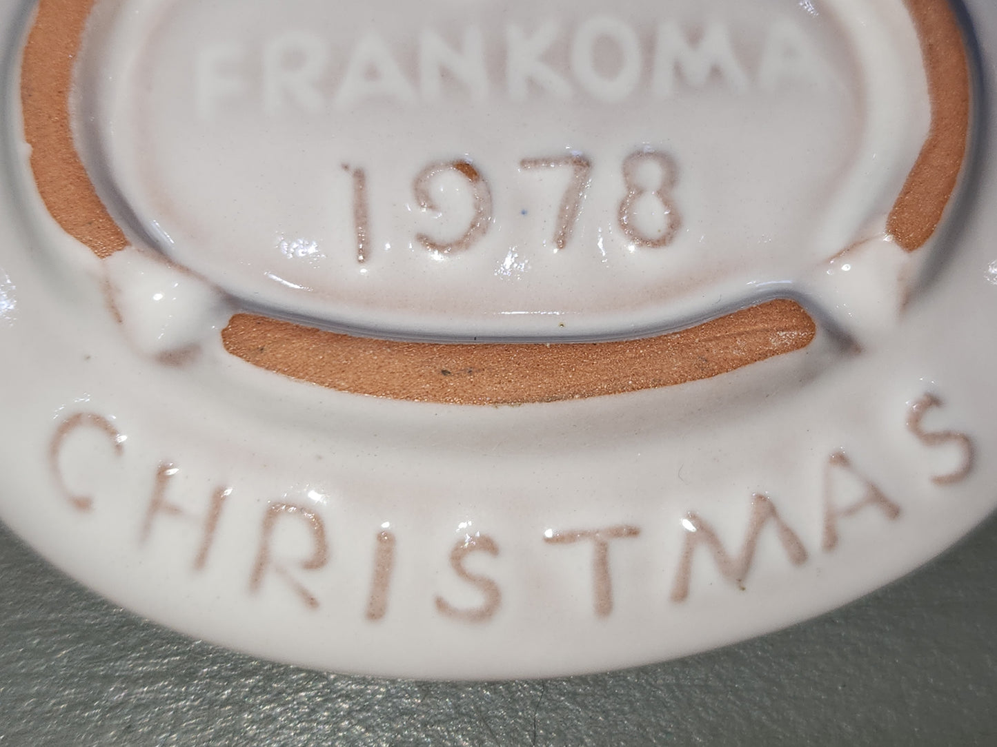Vintage Frankoma Ceramic Christmas Card 1978 f78