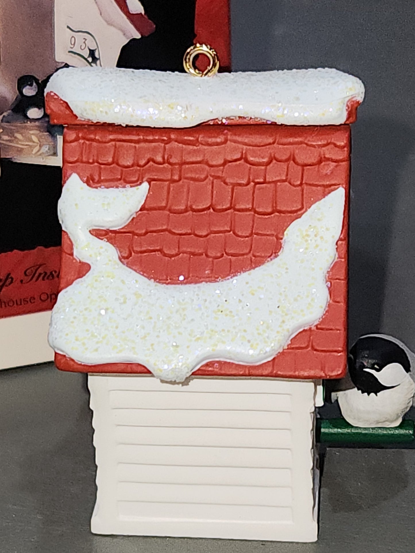 Three Vintage Hallmark Keepsake Ornaments 1986 Treetop Trio  1993 Peep Inside Birdhouse  1992 Egg Nog Nest