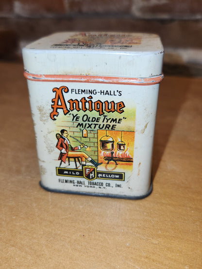 Vintage Antique Ye Olde Tyme Mixture Fleming Hall Tobacco Co N.Y. USA EMPTY NO CONTENTS tin88
