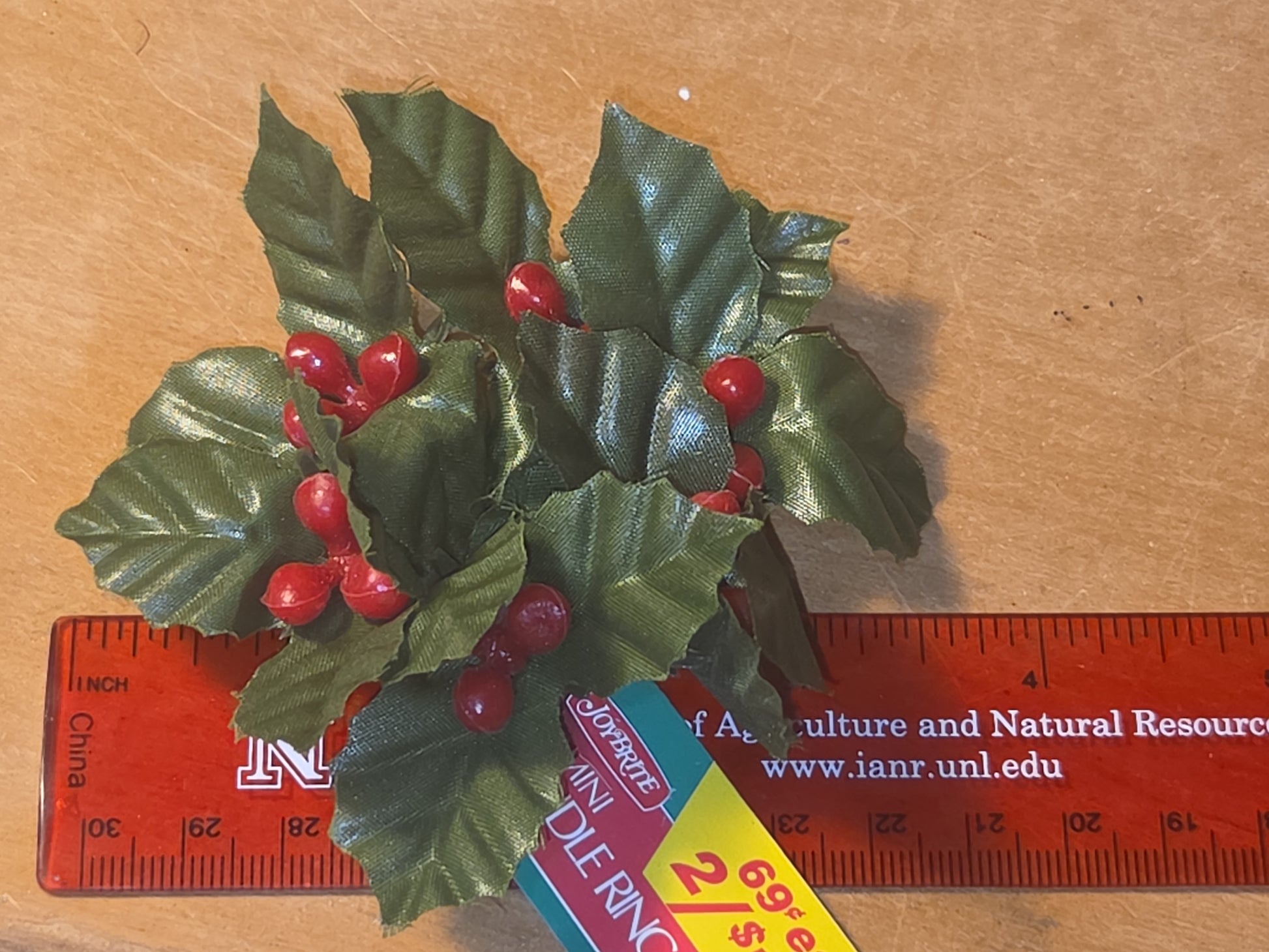 Vintage Joybrite Christmas Mini Candle Rings Holly Berries Lot of 6 New Old Stock (Copy)