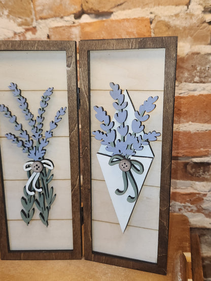 Trio Frame Decor Lavender Spring 10 1/2" tt99