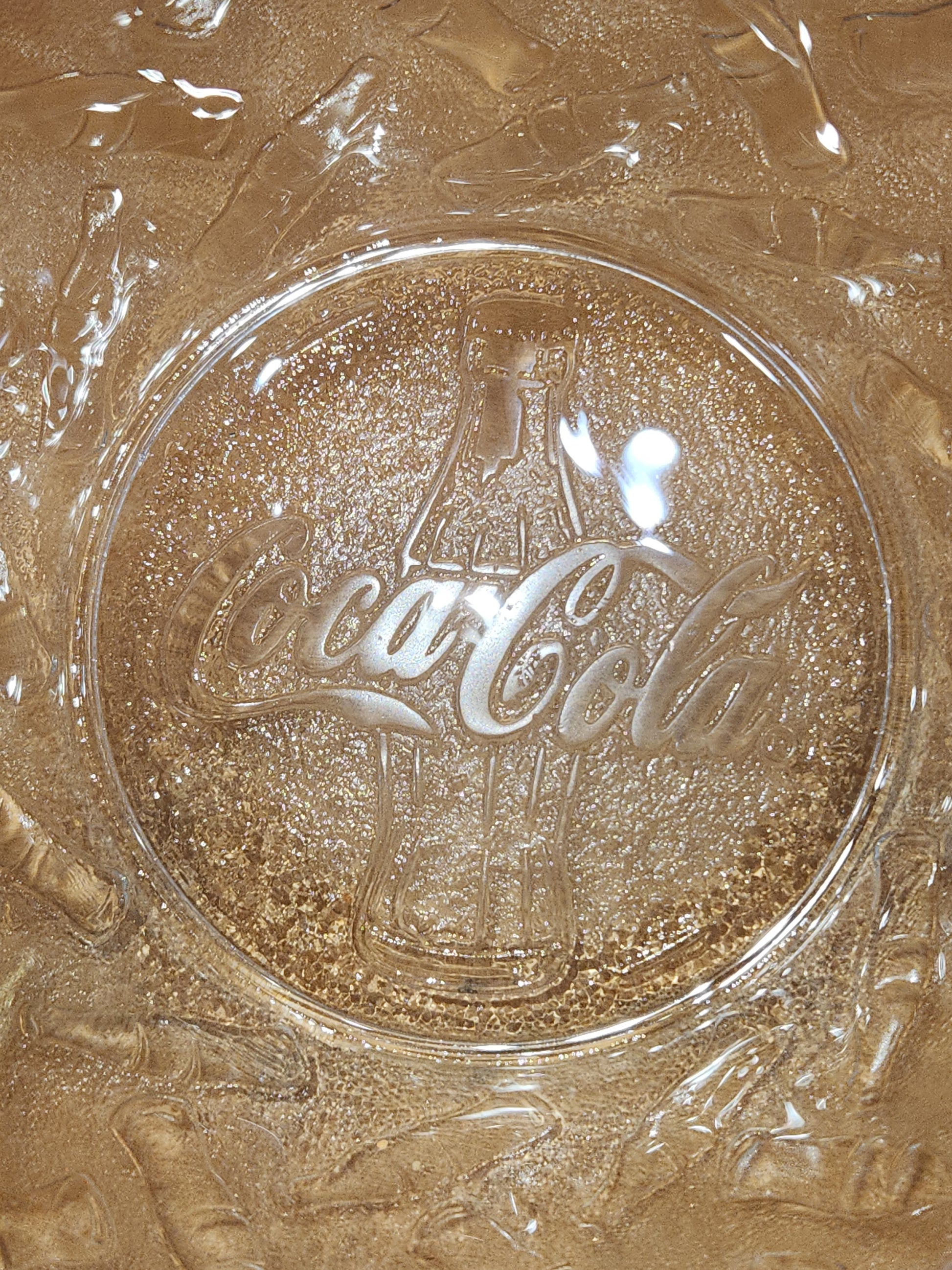 Vintage Frosted Embossed Coca-Cola Tableware Set for 4 Plates, Bowls, Mugs Discontinued ccset