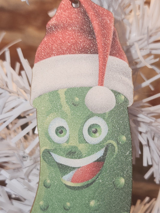 Pickle Ornament 100% Recycled Paper o07