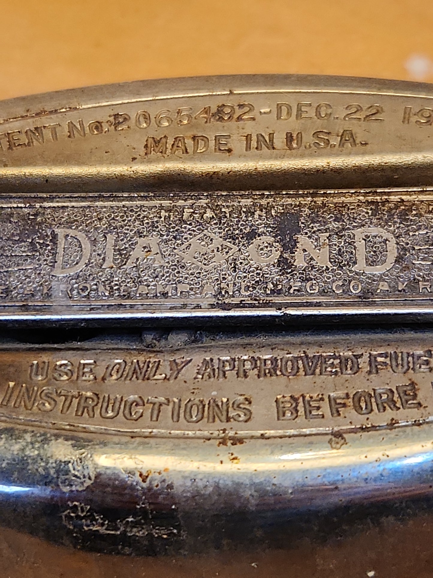 Vintage Gasoline Powered Diamon Sad Iron si5