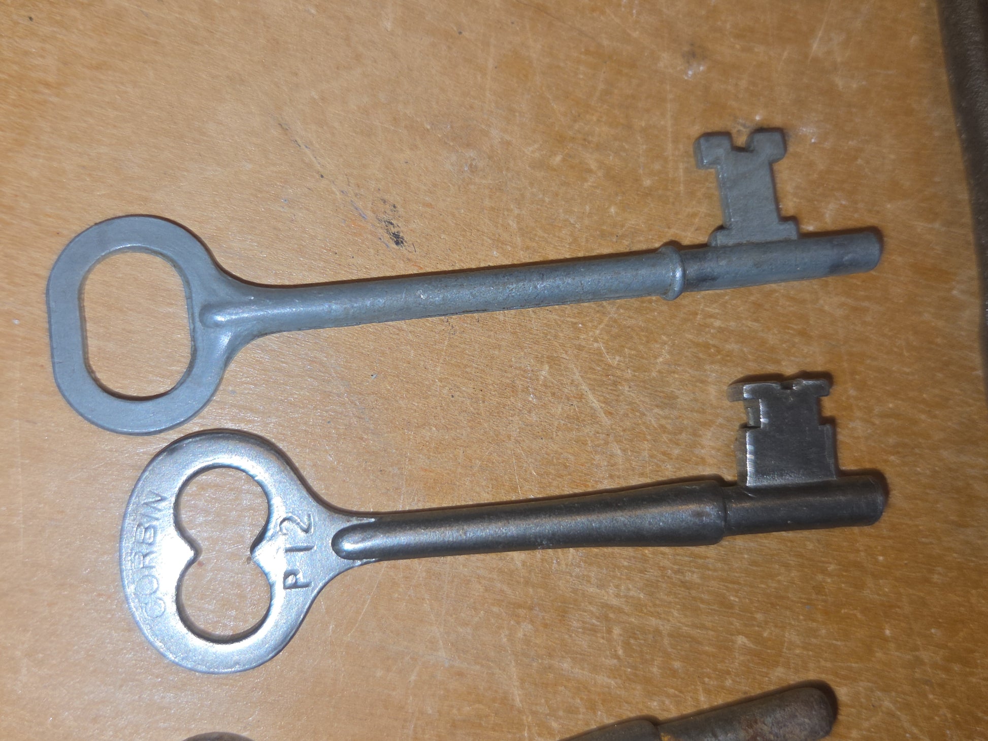 Vintage Keys Set of 8 Clock Winding Skeleton Brass West Germany