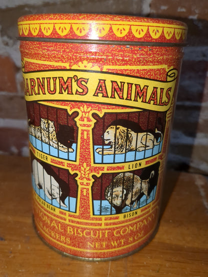 T7 National biscuit company Barnum's Animals tin