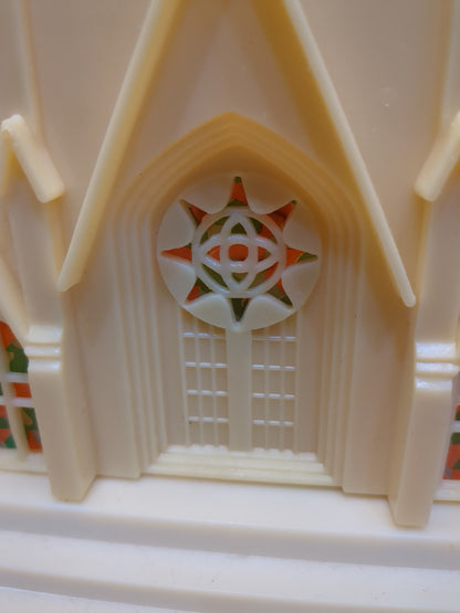 Vintage Musical Church Plays Silent Night AS IS Does Not Light Up Hong Kong