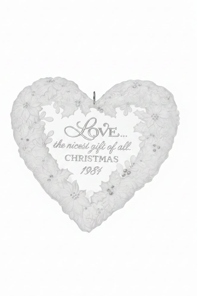 Hallmark Keepsake Ornament The Gift of Love Acrylic Heart 1981