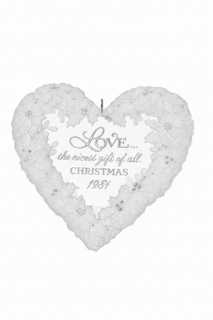 Hallmark Keepsake Ornament The Gift of Love Acrylic Heart 1981